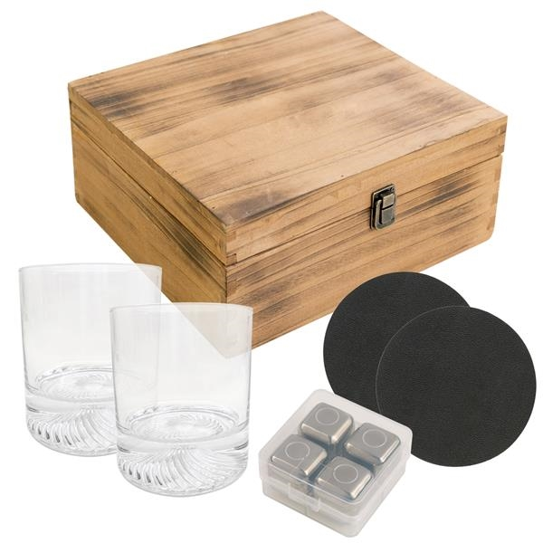 Whiskey Crate Gift Set